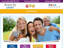 Tablet Screenshot of bracesbygrant.com